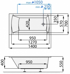 Vana Spring 140x70 Santech 