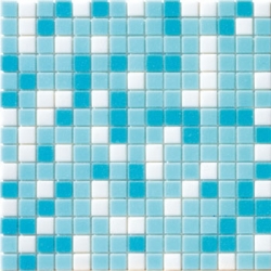 Aqua Azzurro Mix 2x2 mozaika