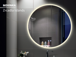 Zrcadlo Islands Santorini s LED osvětlením 80cm