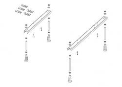 Sada noh UNIVERZAL (nastavitelnost 11-17cm)