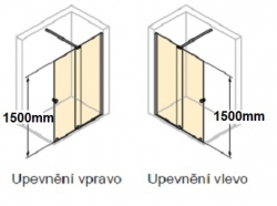 Xtensa Pure vanová zástěna Hüppe